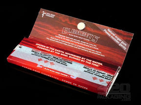 Elements 1 1-4 Red Slow Burn Hemp Rolling Papers 25/Box - 4