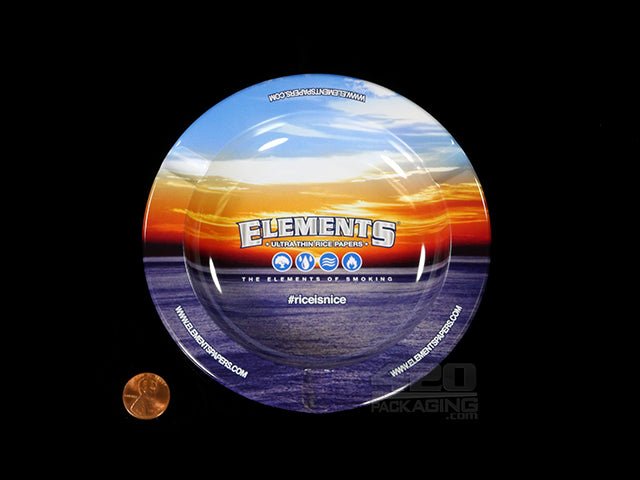 Elements Mini Round Magnetic Metal Ashtray - 2
