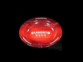 Elements Red Mini Round Magnetic Metal Ashtray - 1