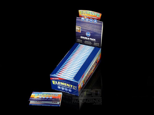 Elements Single Wide Double Pack Rolling Papers 25/Box - 1