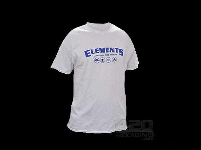 Elements Rolling Papers White T-Shirt Large - 1