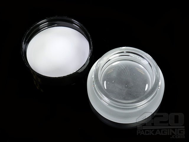 7ml Glass Frosted Jars With Screw Top Lid 384/Box - 4