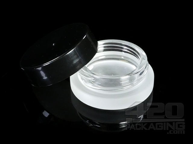 7ml Glass Frosted Jars With Screw Top Lid 384/Box - 1