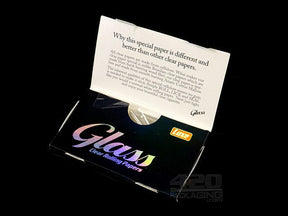  Glass Clear Rolling Papers 1 1/4 - Full Box - 24 Booklets - 50  Papers per booklet, 100% Natural : Health & Household