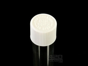109mm Glass Vial With Child Resistant Screw Top Lid 240/Box CR Lid- Black - 3