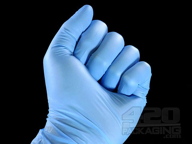 Powder Free Nitrile Blue Exam Gloves 100-Pack Small - 2