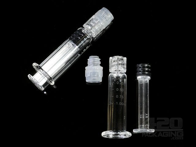 1ml Glass Syringes With Luer Lock & Measurement Markers (Sterilized) 100/Box - 1