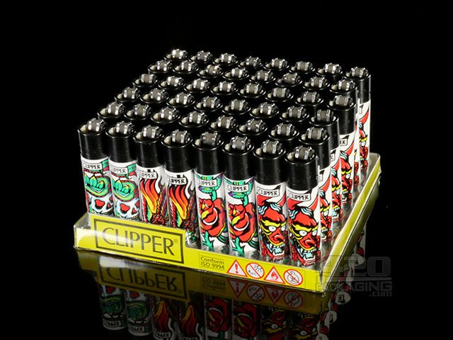 Clipper Lighter Hard Tattoo Design 48/Box - 2