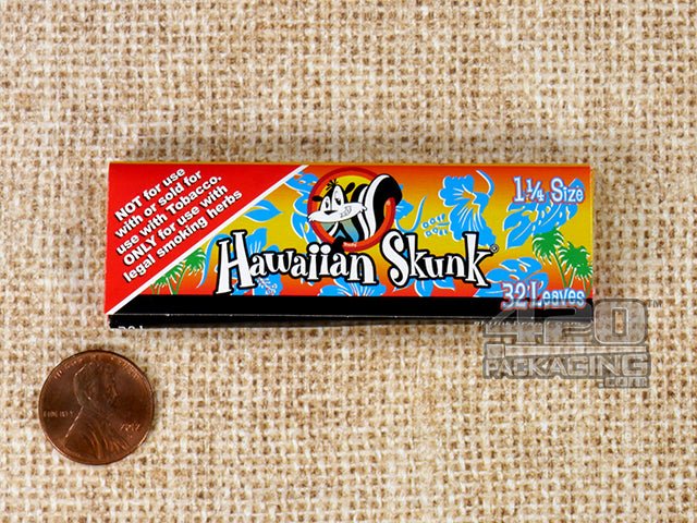 Skunk Brand 1 1-4 Size Flavored Hemp Rolling Papers 24/Box Blackberry - 2