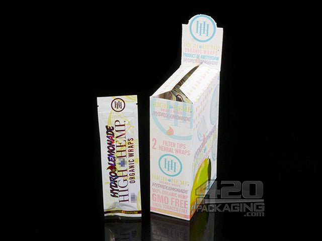 High Hemp Hydro Lemonade Flavored Organic Hemp Wraps 25/Box - 1