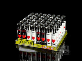 Clipper Lighter I Heart Design 48/Box - 2