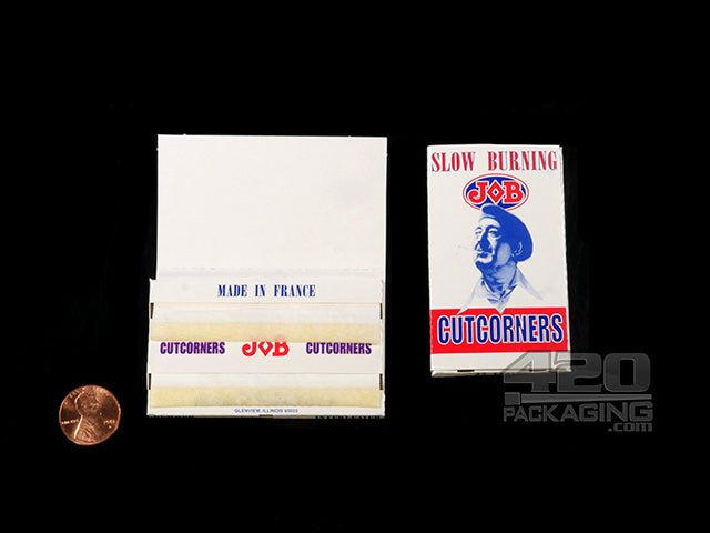 JOB Cut Corners White Rolling Papers 24/Box - 2