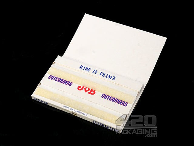 JOB Cut Corners White Rolling Papers 24/Box - 3