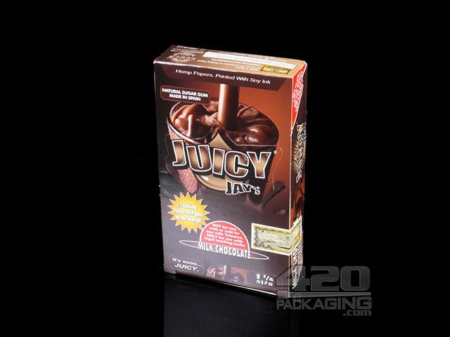Juicy Jay's 1 1-4 Size Chocolate Flavored Hemp Rolling Papers - 2