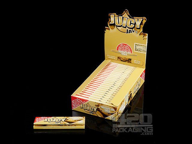 Juicy Jay's 1 1-4 Size Chocolate Chip Cookie Flavored Hemp Rolling Papers - 1
