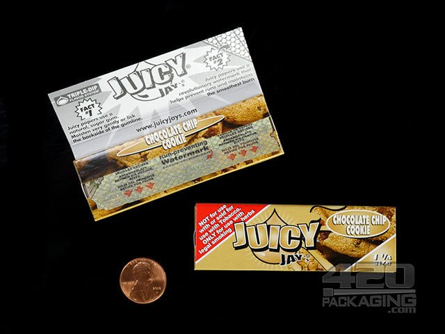 Juicy Jay's 1 1-4 Size Chocolate Chip Cookie Flavored Hemp Rolling Papers - 3