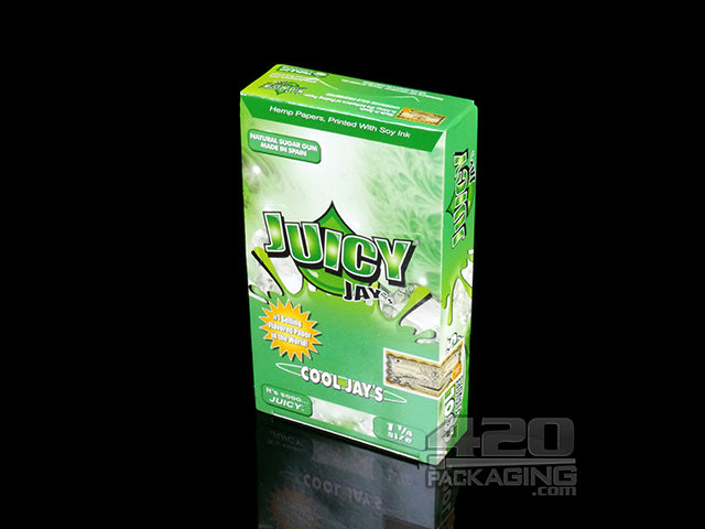 Juicy Jay's 1 1-4 Size Cool Jay's Flavored Hemp Rolling Papers - 2