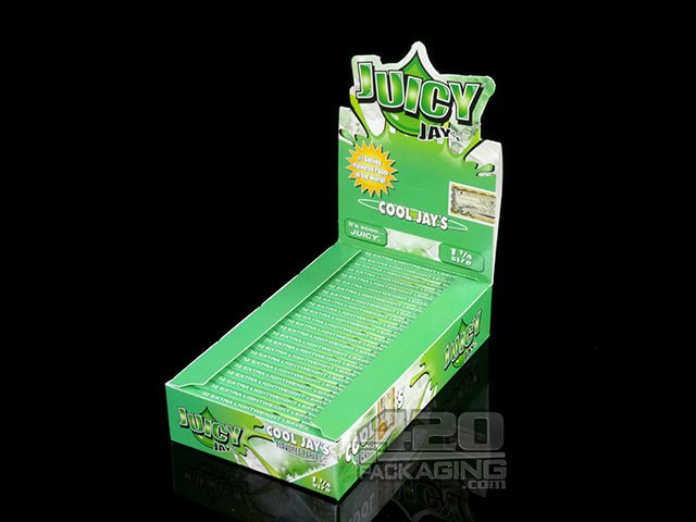 Juicy Jay's 1 1-4 Size Cool Jay's Flavored Hemp Rolling Papers - 1