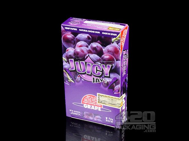 Juicy Jay's 1 1-4 Size Grape Flavored Hemp Rolling Papers - 2