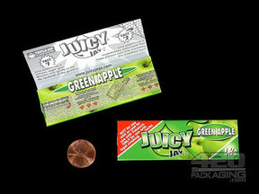Juicy Jay's 1 1-4 Size Green Apple Flavored Hemp Rolling Papers - 3