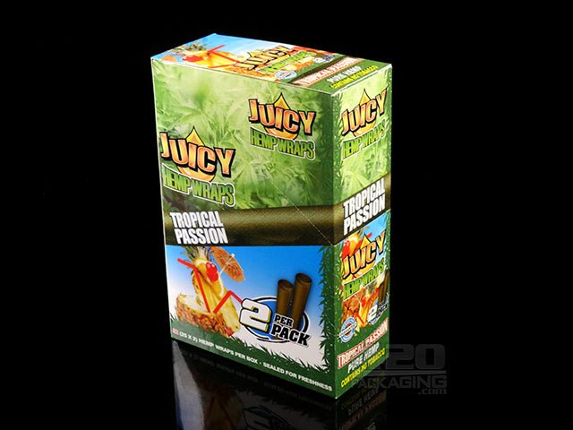 Juicy Tropical Passion Flavored Hemp Wraps 25/Box - 2