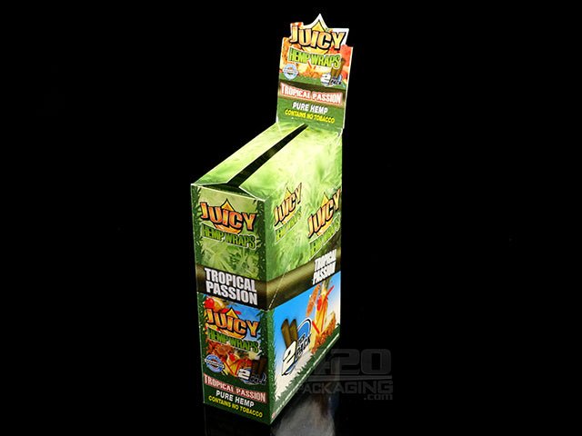 Juicy Tropical Passion Flavored Hemp Wraps 25/Box - 1