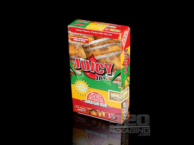 Juicy Jay's 1 1-4 Size Jamaican Rum Flavored Hemp Rolling Papers - 2