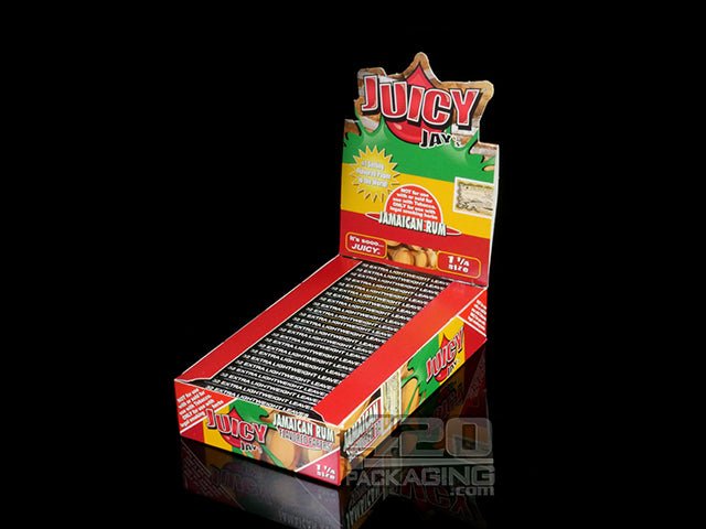 Juicy Jay's 1 1-4 Size Jamaican Rum Flavored Hemp Rolling Papers - 1