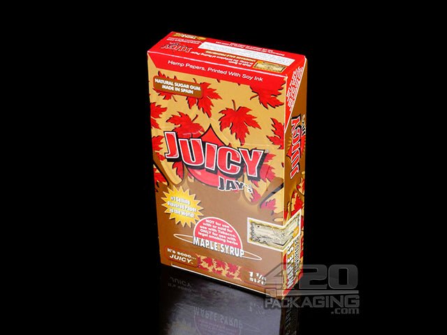 Juicy Jay's 1 1-4 Size Maple Syrup Flavored Hemp Rolling Papers - 2