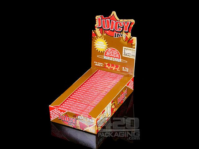 Juicy Jay's 1 1-4 Size Maple Syrup Flavored Hemp Rolling Papers - 1