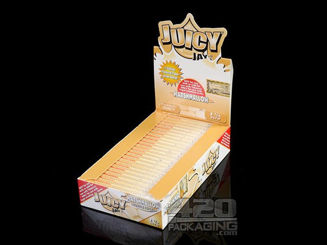 Juicy Jay's 1 1-4 Size Marshmallow Flavored Hemp Rolling Papers - 1