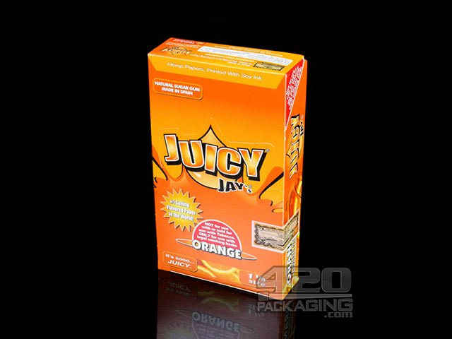 Juicy Jay's 1 1-4 Size Orange Flavored Hemp Rolling Papers - 2