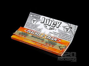 Juicy Jay's 1 1-4 Size Peaches And Cream Flavored Hemp Rolling Papers - 4