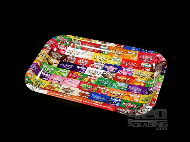 Juicy Collage Design Small Metal Rolling Tray - 1