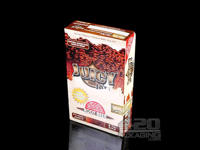 Juicy Jay's 1 1-4 Size Root Beer Flavored Hemp Rolling Papers - 2