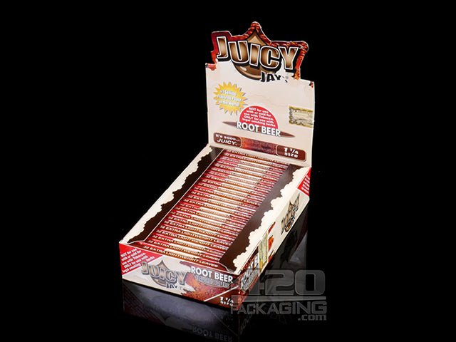 Juicy Jay's 1 1-4 Size Root Beer Flavored Hemp Rolling Papers - 1