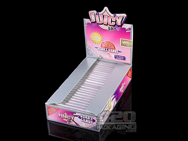 Juicy Jay's 1 1-4 Size Super Fine Sticky Candy Flavored Hemp Rolling Papers - 1