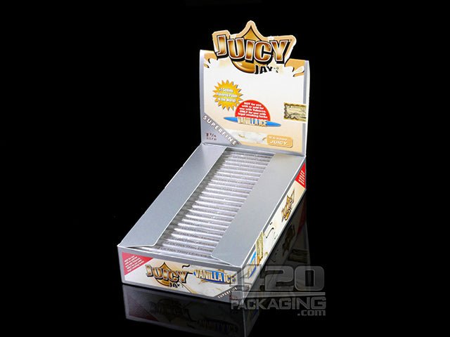Juicy Jay's 1 1-4 Size Super Fine Vanilla Ice Flavored Hemp Rolling Papers - 1