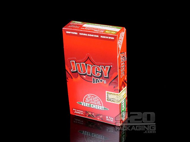 Juicy Jay's 1 1-4 Size Very Cherry Flavored Hemp Rolling Papers - 2