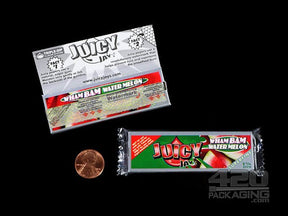 Juicy Jay's 1 1-4 Size Super Fine Wham Bam Watermelon Flavored Hemp Rolling Papers - 3