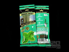 King Palm Magic Mint Flavored Slim Rolls 2 Packs 20/Box - 4