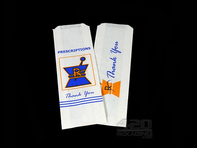 Small Kraft Pharmacy Prescription Paper Bags 1000/Box - 1