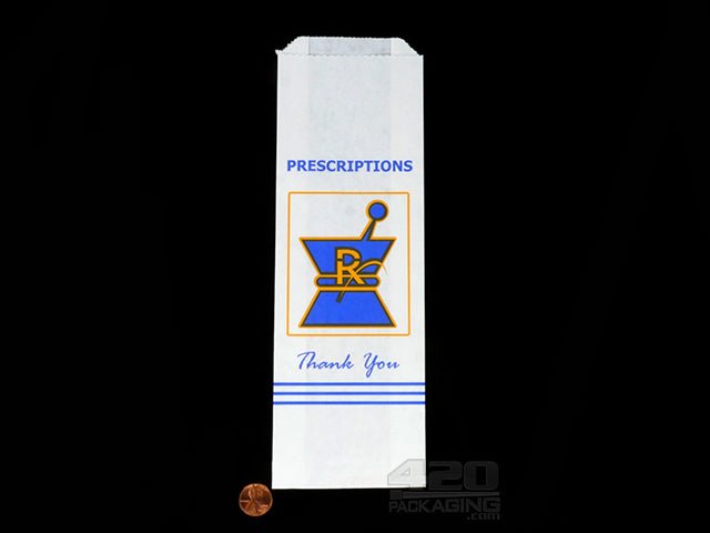 Small Kraft Pharmacy Prescription Paper Bags 1000/Box - 2