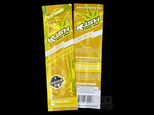 Kush Lemonade Flavored Herbal Hemp Wraps 25/Box - 2