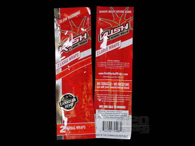 Kush Sweet Flavored Herbal Hemp Wraps 25/Box - 2