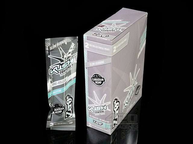 Kush Zero Flavored Herbal Hemp Conical Wraps 15/Box - 1