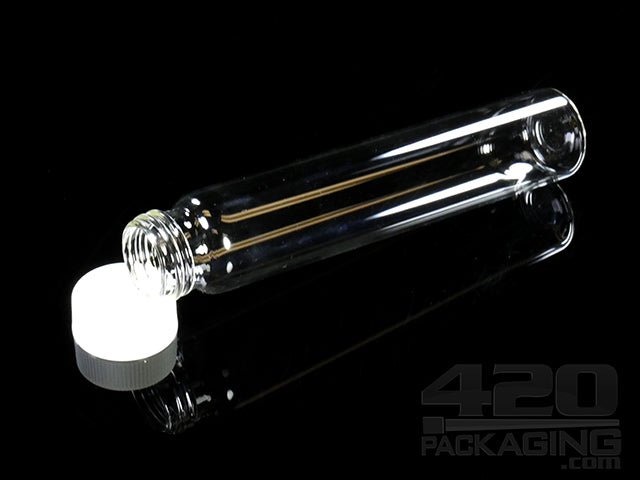 5.50 Inch Glass Vials With Black Lid 144/Box - 2