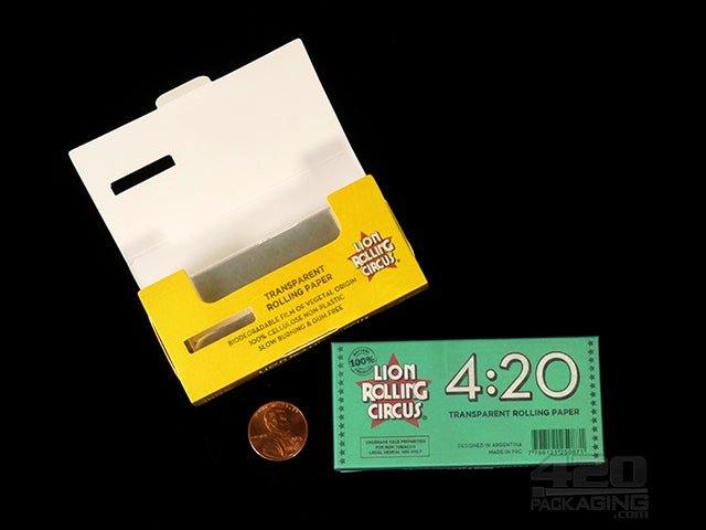 Lion Rolling Circus Transparent 1 1-4 Size Rolling Papers 10/Box - 2