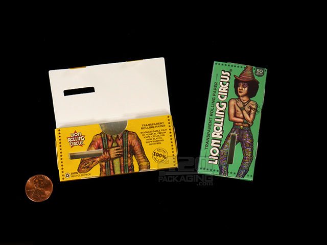 Lion Rolling Circus Transparent 1 1-4 Size Rolling Papers 24/Box - 2