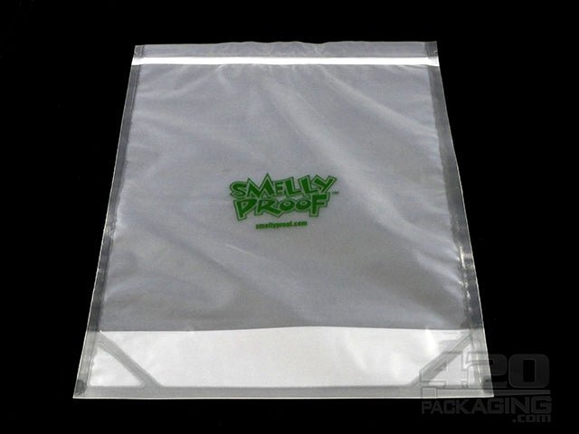 12"x16" Clear Smelly Proof XL Plastic Zip Bags 10/Box - 1